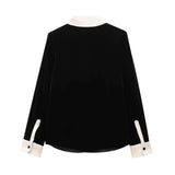 Conjunto em Veludo com Camisa de Manga Longa e Calça – Design Elegante com Detalhes Laterais