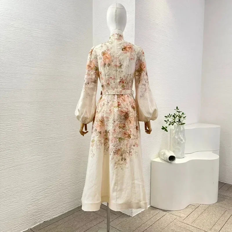 Vestido Luxo ALEMÃIS 100% Linho puro