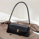 Bolsa de Ombro – Couro Ecológico, Estilo Luxo, Pequena e Elegante, Modelo Underarm/Clutch