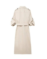 Vestido Chemise Feminino Estilo  – Manga Longa, Gola Slim