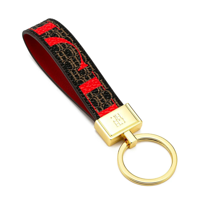 Chaveiro CHCH – Couro, Design Exclusivo com Estampa, Estilo Minimalista e Sofisticado, Presente Elegante