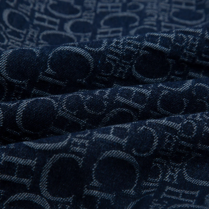 Jaqueta Jeans CHCH – Com Zíper e Bolsos, Gola Lapela, Manga Longa, Estilo Vintage e Fashion